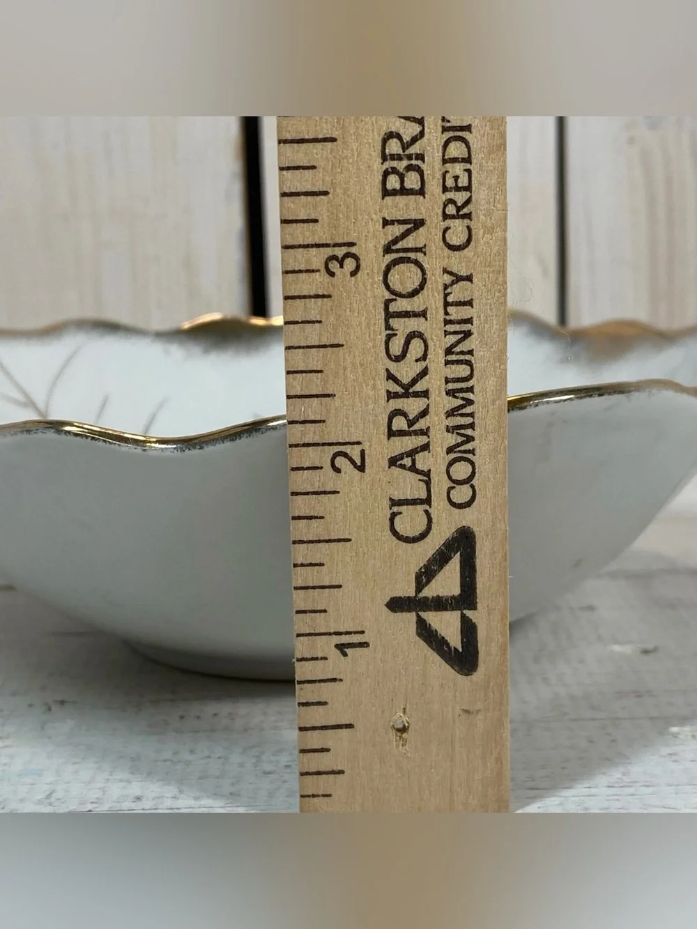 Vintage Porcelain Gold Edge Fruit Design Bowls